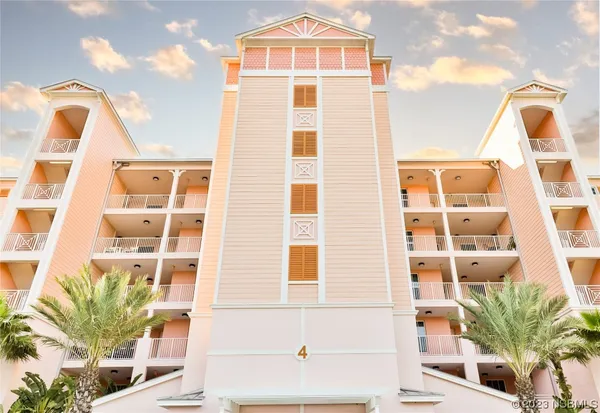 a front view of a building