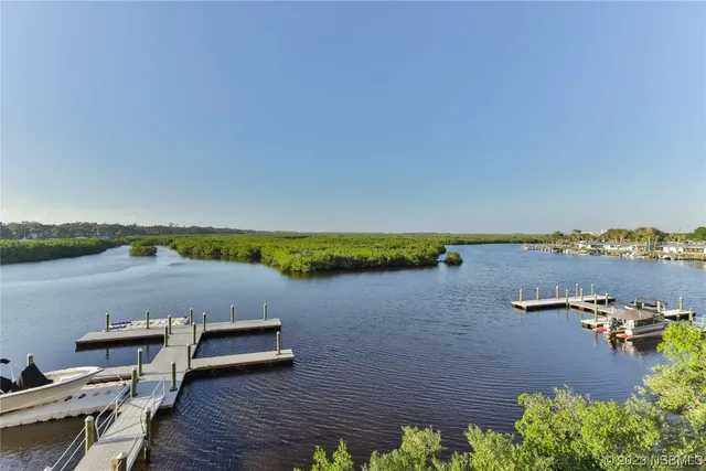 a view of a lake with mountain view