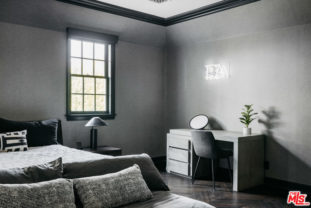 301 Copa De Oro Road Los Angeles, CA 90077 - Photo 22 of 33 a bedroom with furniture and window