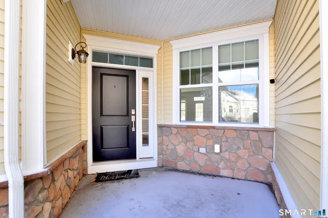 a view of front door of house