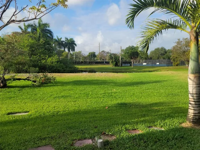 a view of a golf course