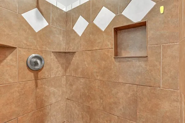 a view of a small space with window