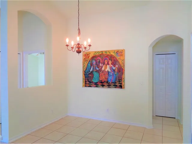 an empty room with closet