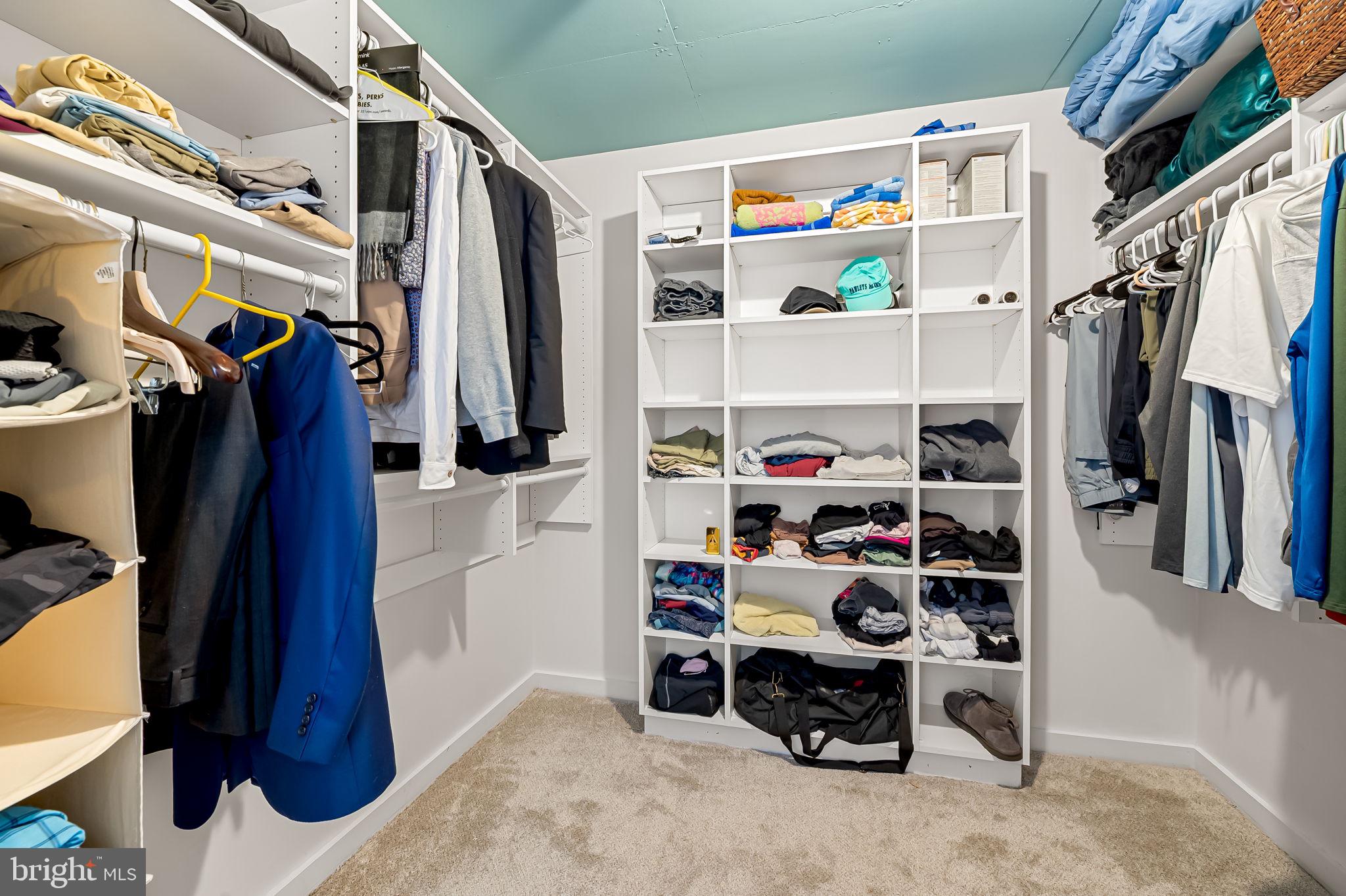 1220 Bank Street, Unit 407 Baltimore, MD 21202 - Photo 35 of 52 a view of walk in closet with clothes and shoes