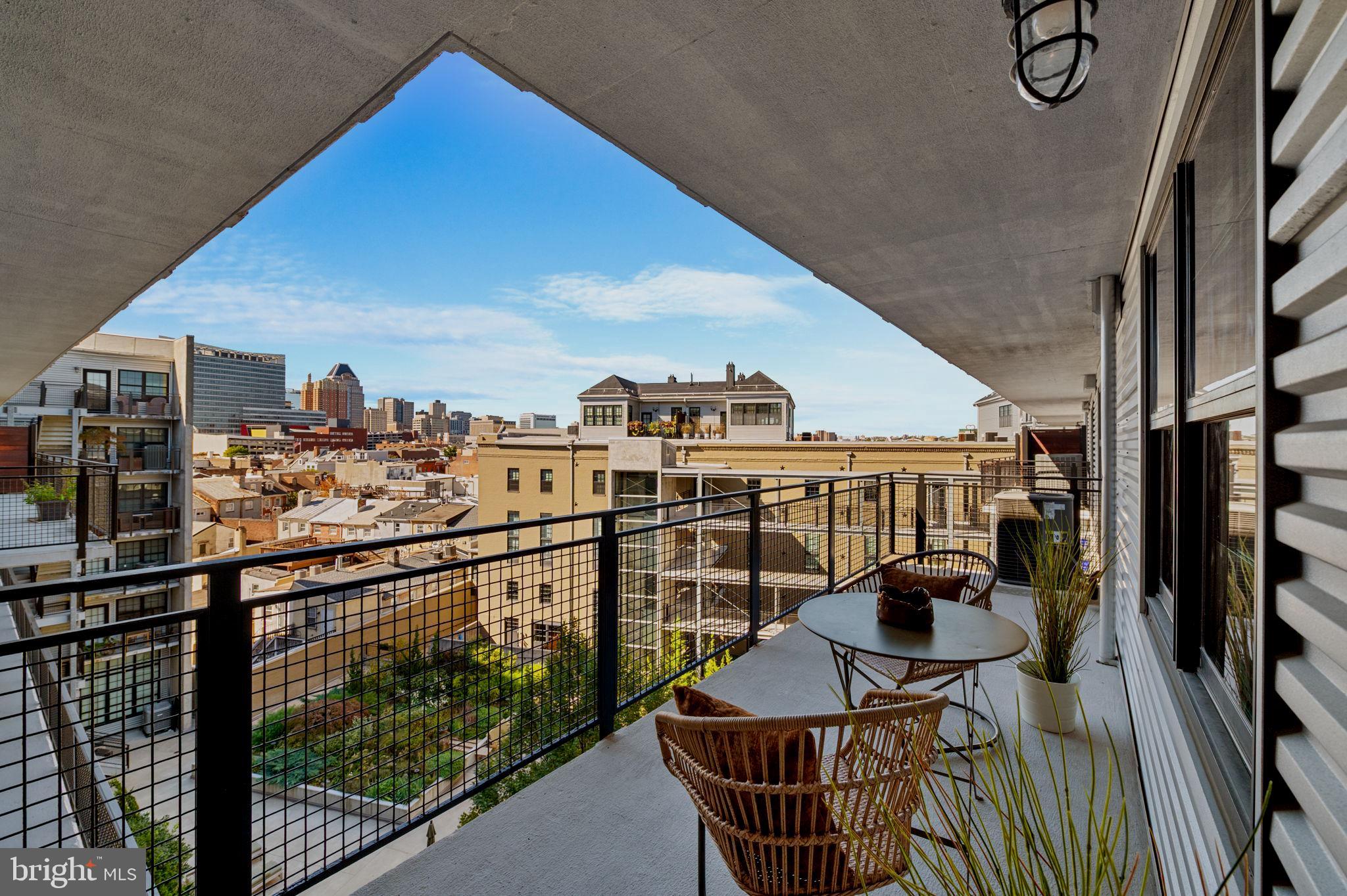 1220 Bank Street, Unit 407 Baltimore, MD 21202 - Photo 37 of 52 a view of balcony and patio