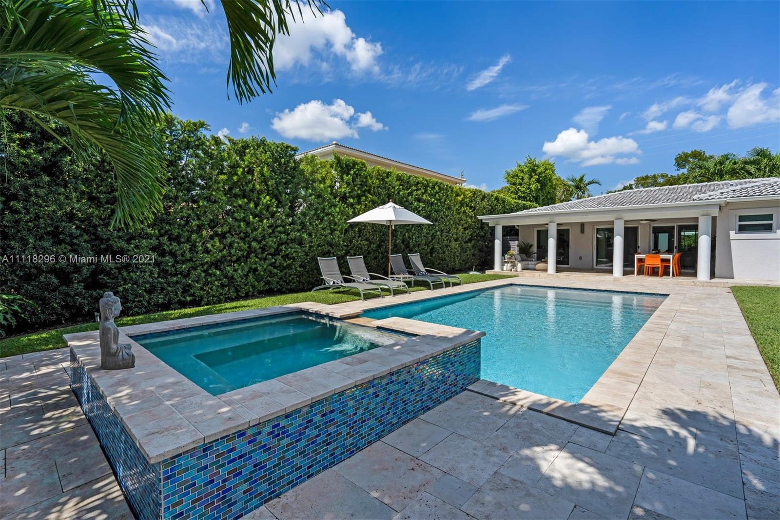 1690 Cleveland Road Miami Beach, FL 33141 - Photo 25 of 29 a view of a house with swimming pool and sitting area
