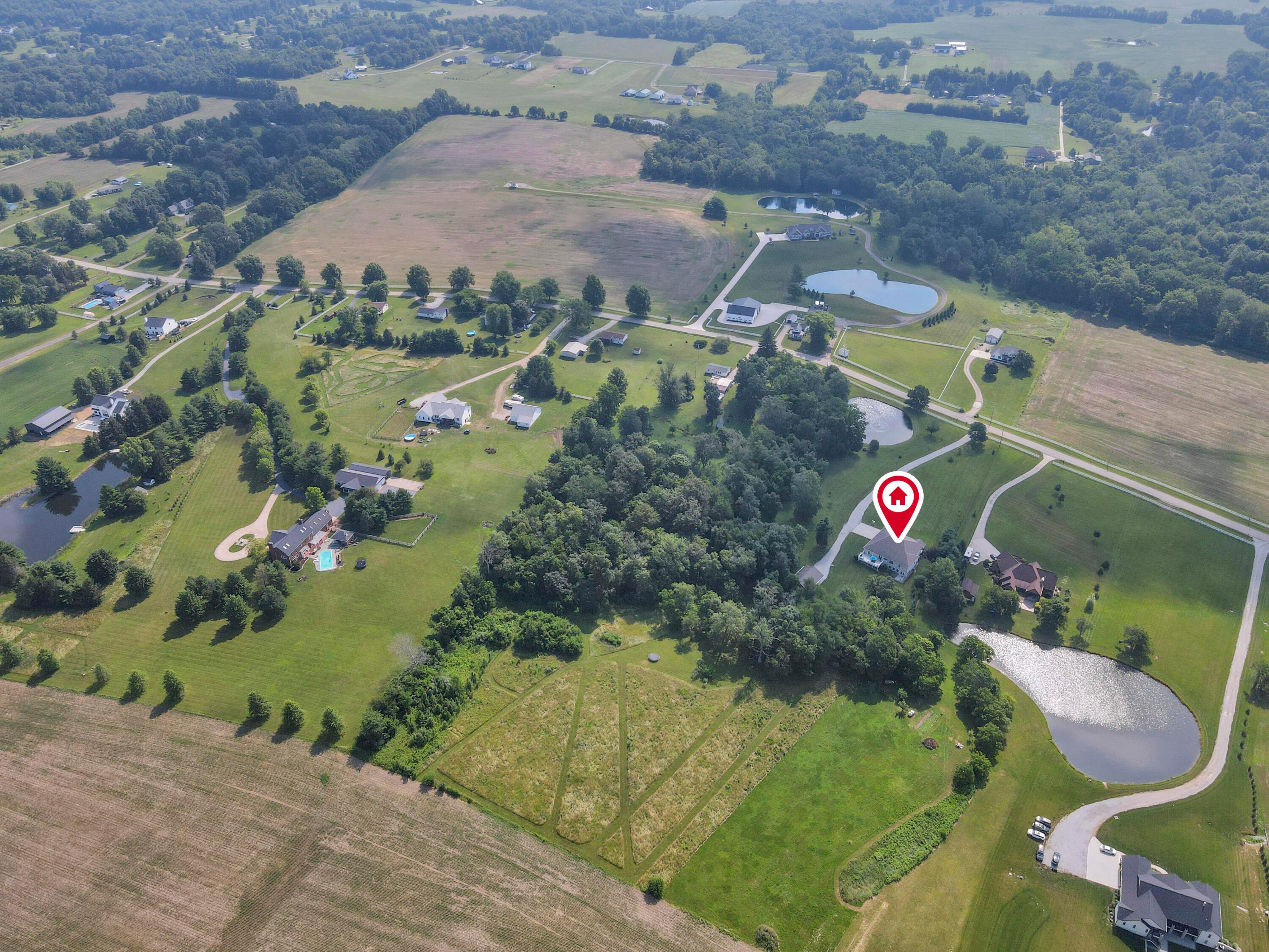 4225 Election House Road Northwest Lancaster, OH 43130 - Photo 87 of 96 Drone view from back of property