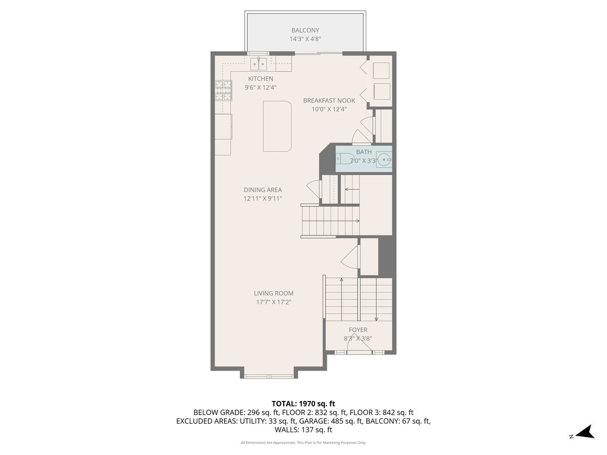 57 South 7th Street Geneva, IL 60134 - Photo 22 of 24 a picture of a room with a floor plan