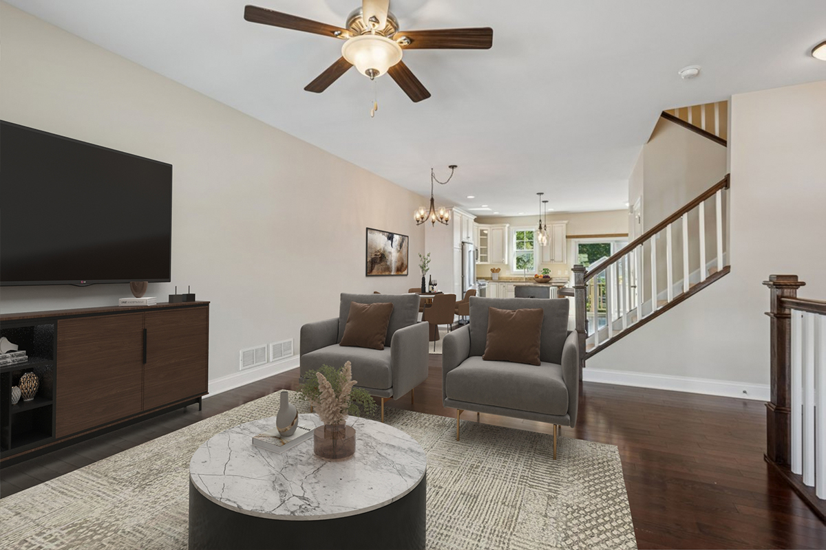 57 South 7th Street Geneva, IL 60134 - Photo 5 of 24 a living room with furniture and a flat screen tv