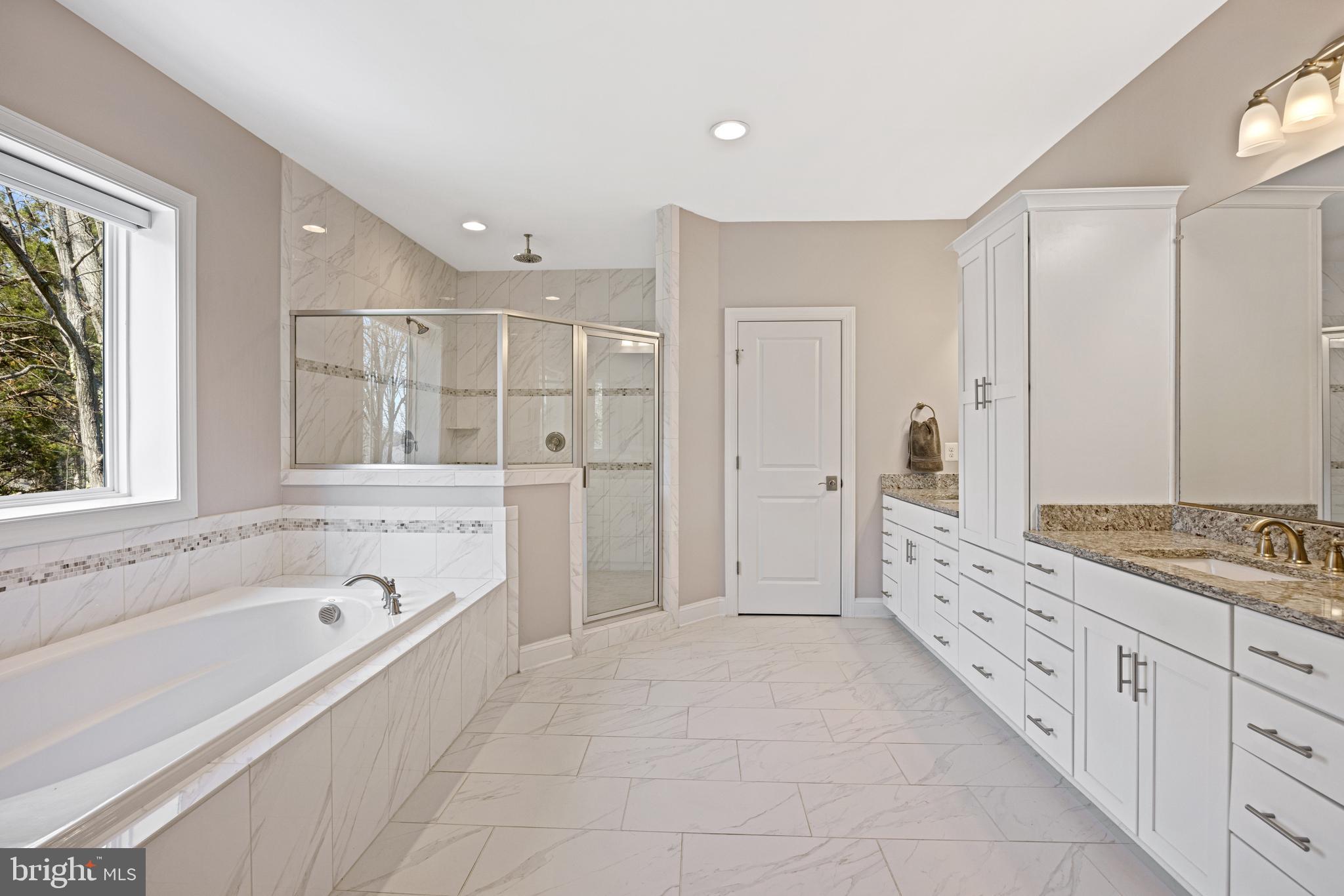 7869 Southdown Road Alexandria, VA 22308 - Photo 36 of 50 Primary bath with two headed shower