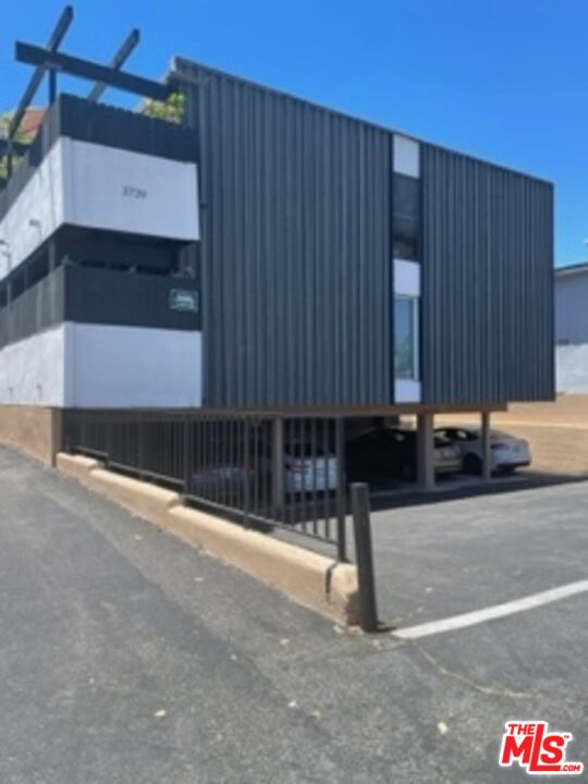a view of a street with stairs