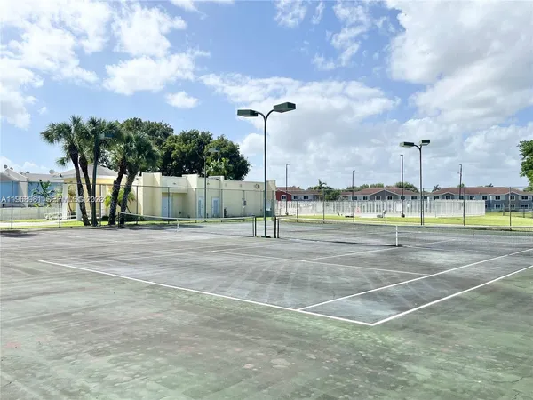 a view of a basketball court