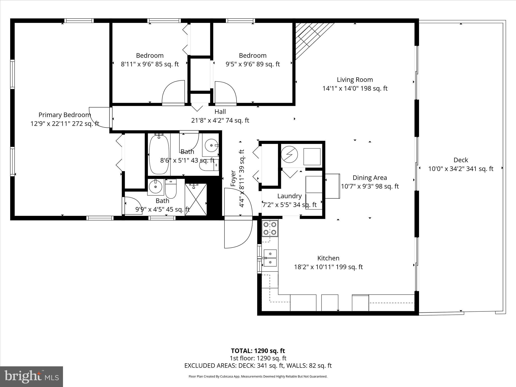 22 Rabbit Run Lane Ocean Pines, MD 21811 - Photo 19 of 55 all_floors_22_rabbit_run_ln_ocean_pines_with_dim