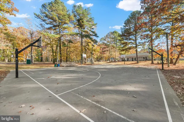 a view of a lake with a yard