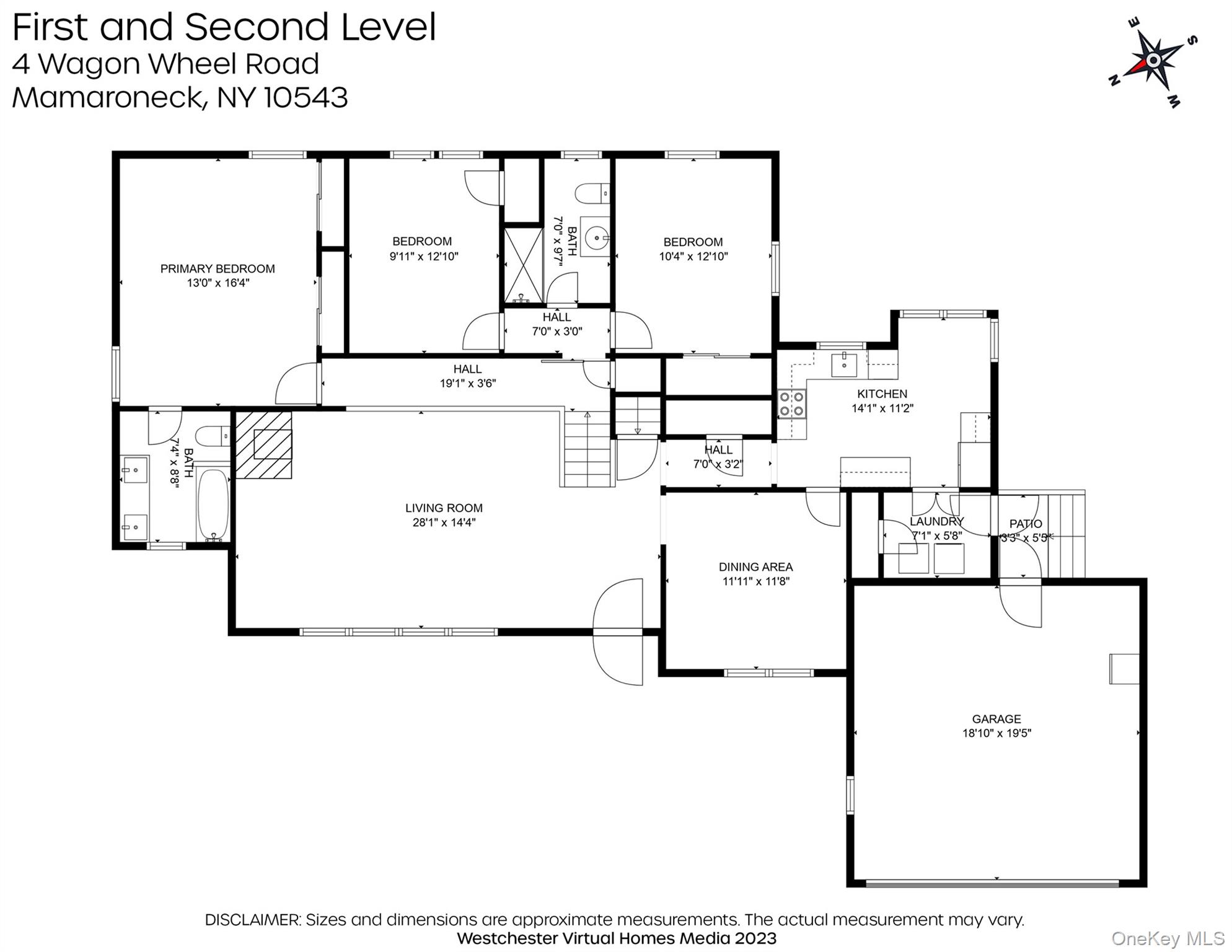 4 Wagon Wheel Road Mamaroneck, NY 10543 - Photo 25 of 26 a picture of floor plan