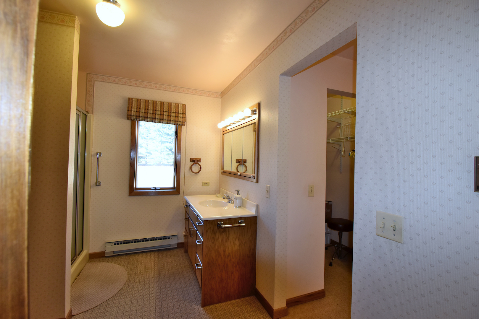 4496 West Sandwich Road Sandwich, IL 60548 - Photo 24 of 37 a bathroom with a sink and a mirror