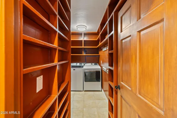 a view of a livingroom with a flat screen tv