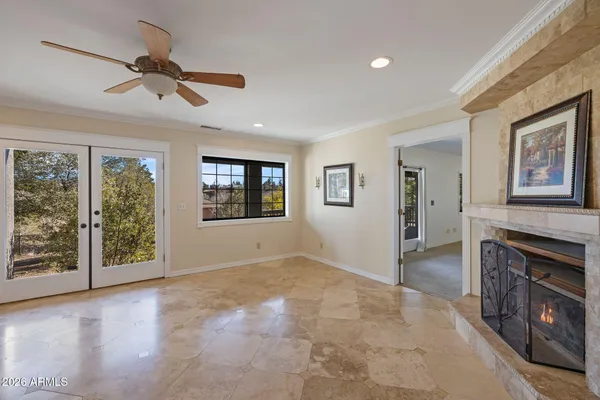 a view of small space with racks on the wall