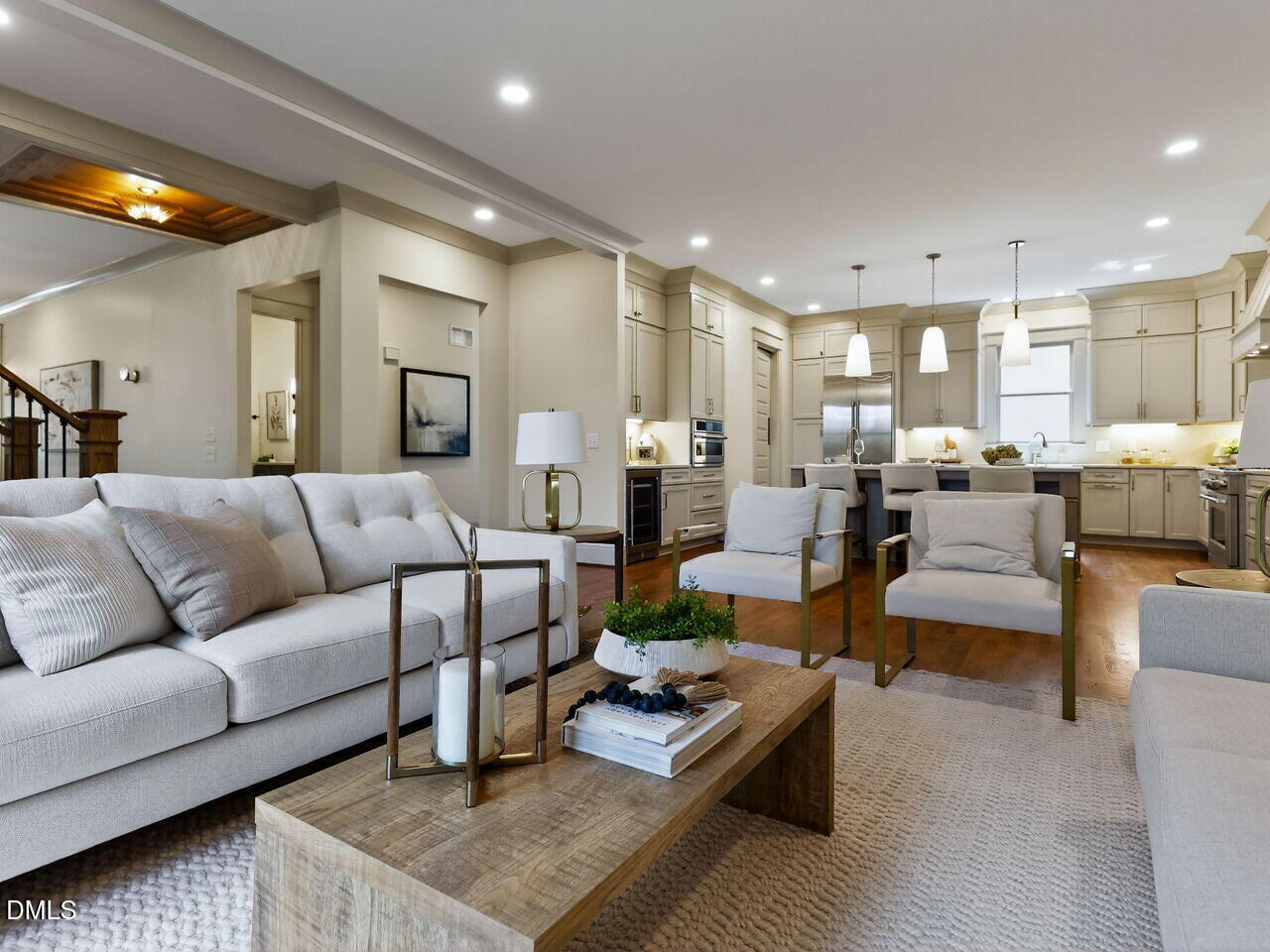 504 Tilden Street Raleigh, NC 27605 - Photo 12 of 58 a living room with furniture and a table
