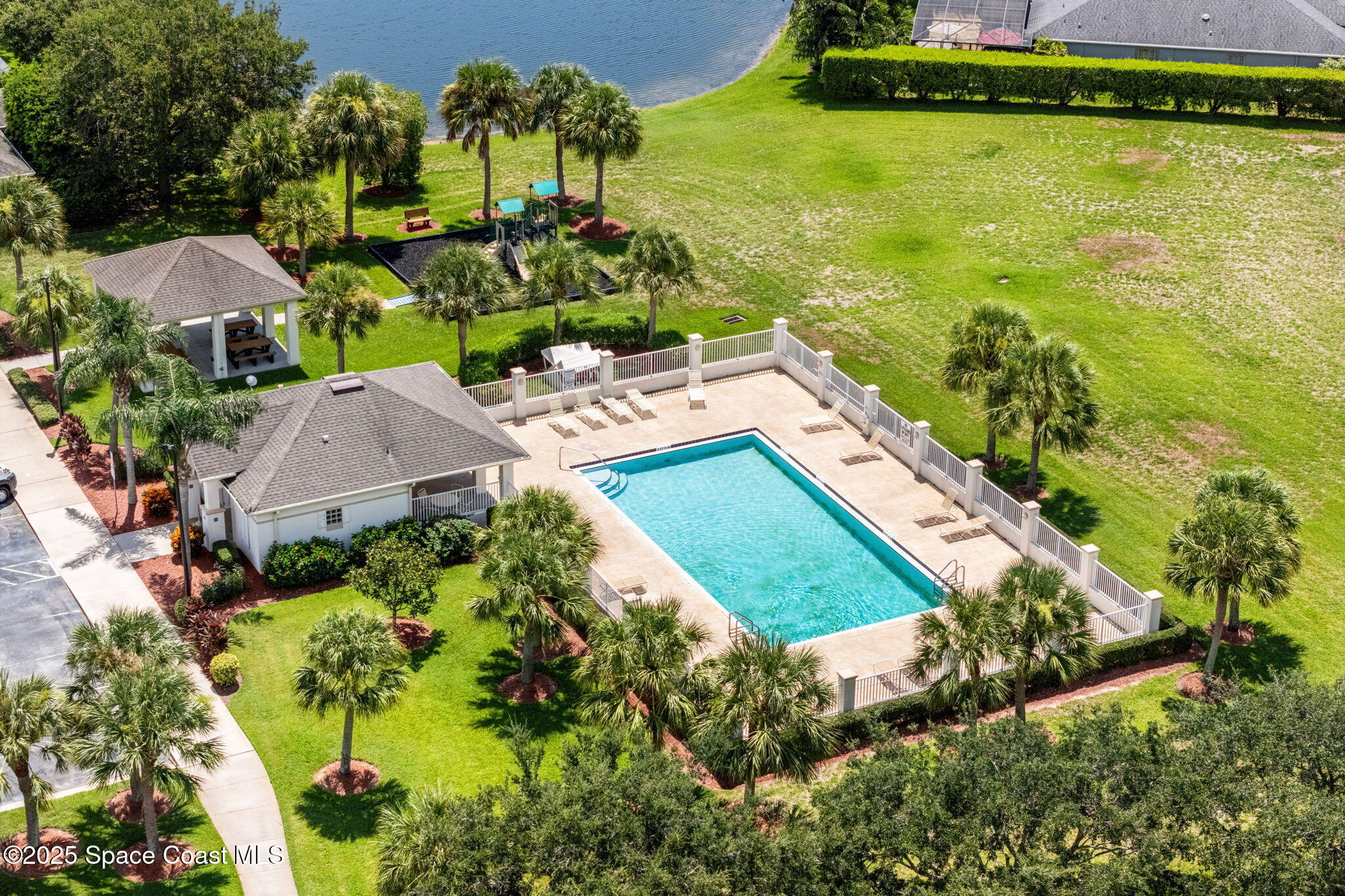 1292 Brumpton Place Rockledge, FL 32955 - Photo 61 of 69 an aerial view of residential houses with outdoor space