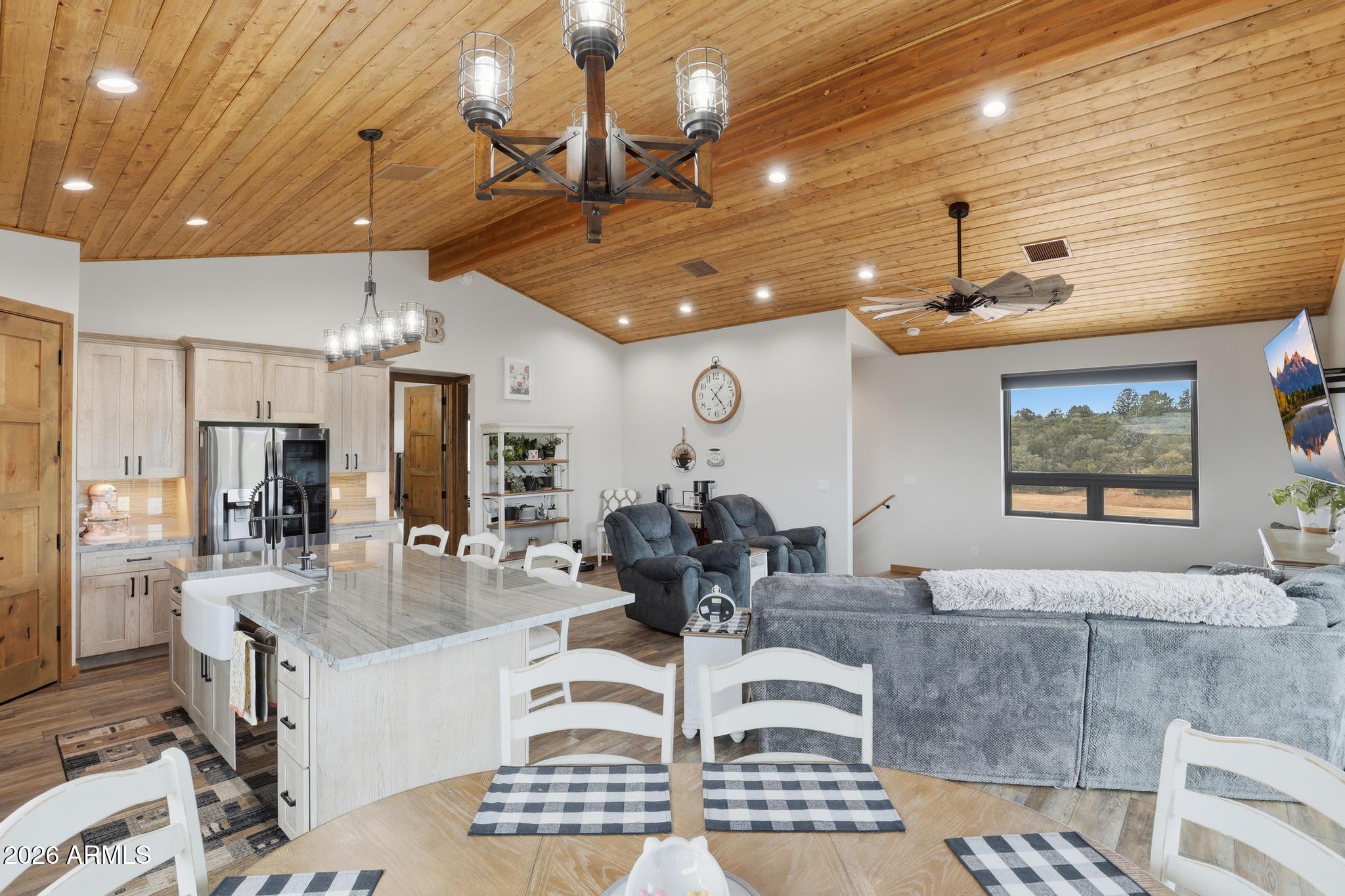 210 Valley Road Payson, AZ 85541 - Photo 12 of 38 a living room with furniture and kitchen view