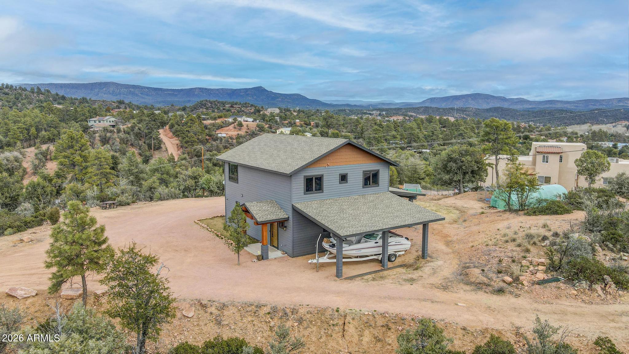 210 Valley Road Payson, AZ 85541 - Photo 36 of 38 a view of a terrace with a garden