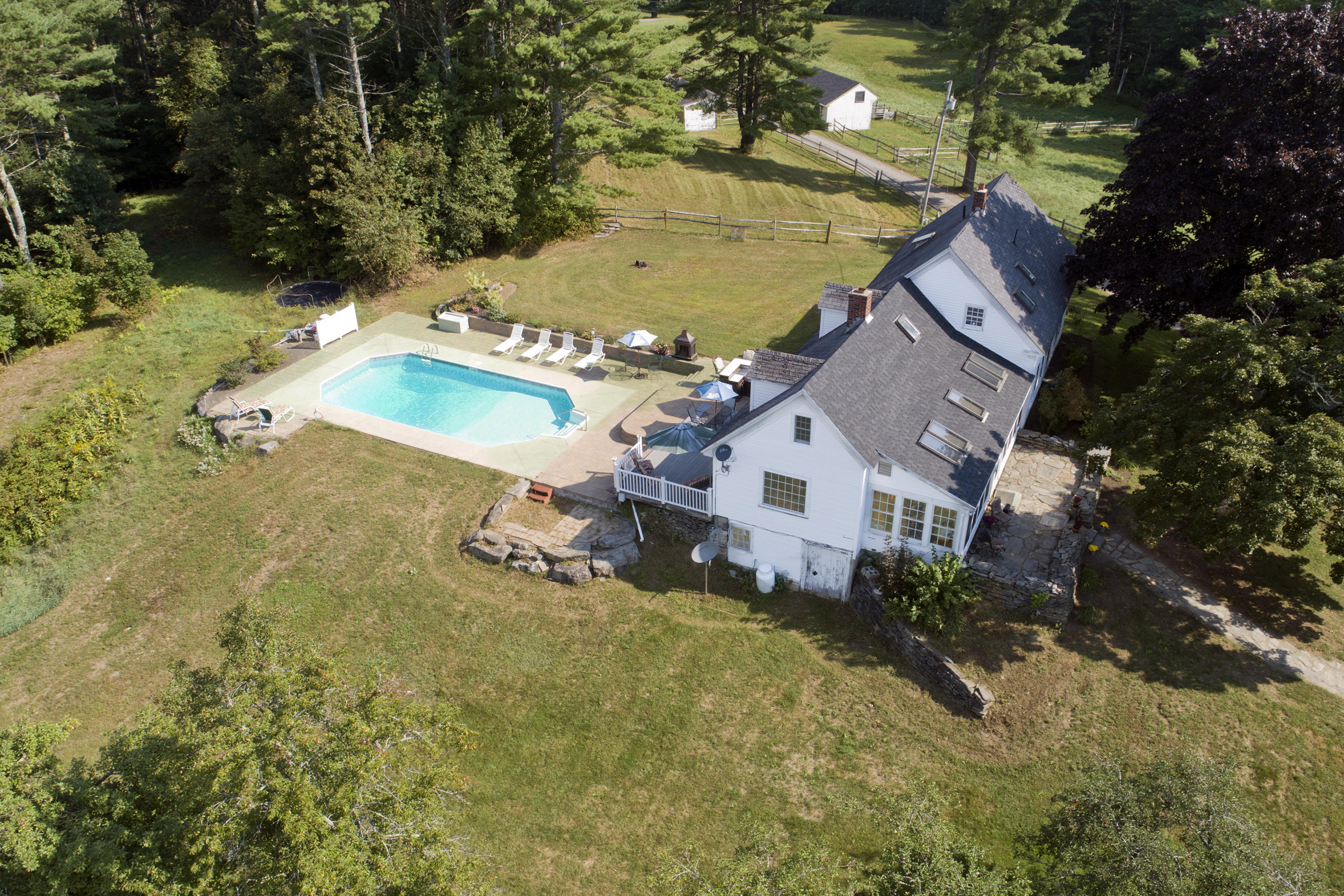 2928 North Union Road Union, ME 04862 - Photo 31 of 36 Copy of house side and pool