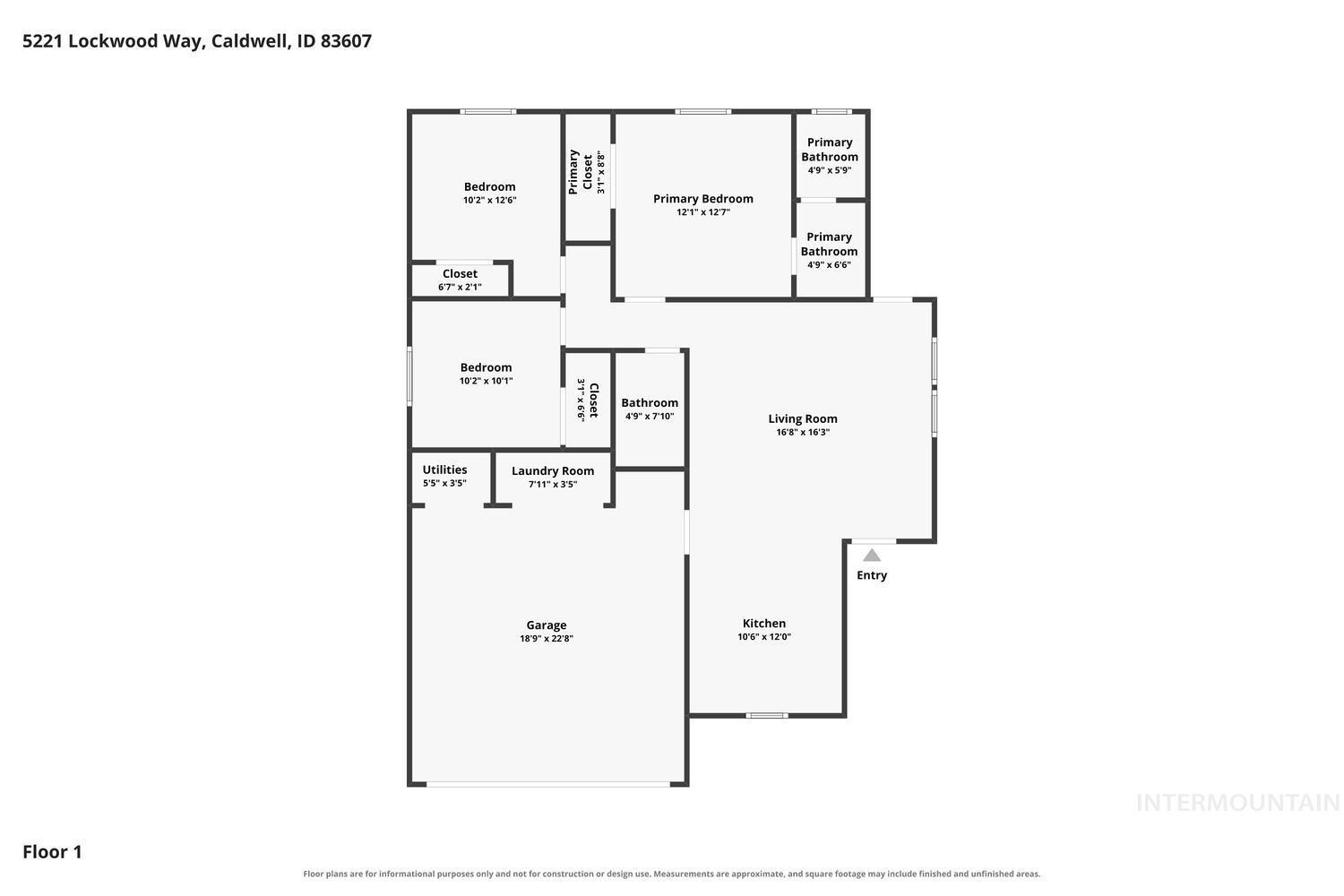 5221 Lockwood Way Caldwell, ID 83607 - Photo 27 of 27 Floor plan