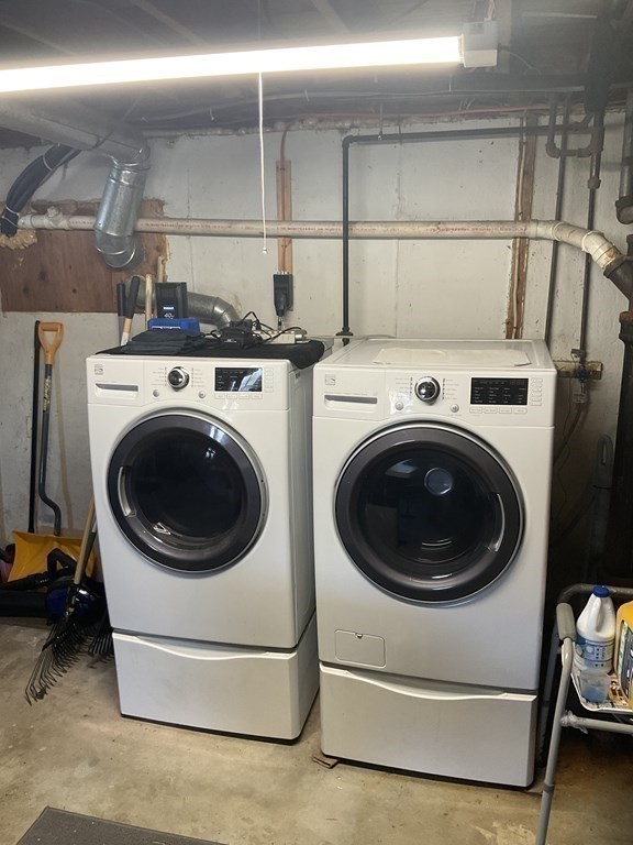 18 Ridgeway Street Dedham, MA 02026 - Photo 22 of 24 a utility room with dryer and washer