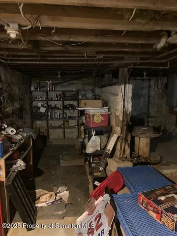 a bathroom with a window