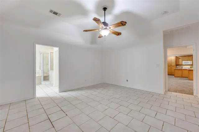 a view of an empty room