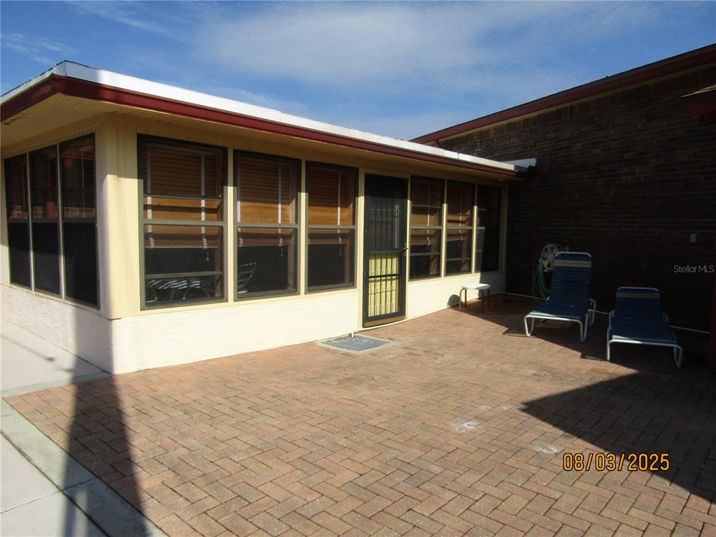 a view of a entryway of the house