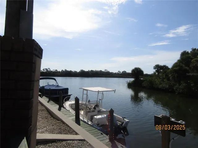 a view of a lake with houses