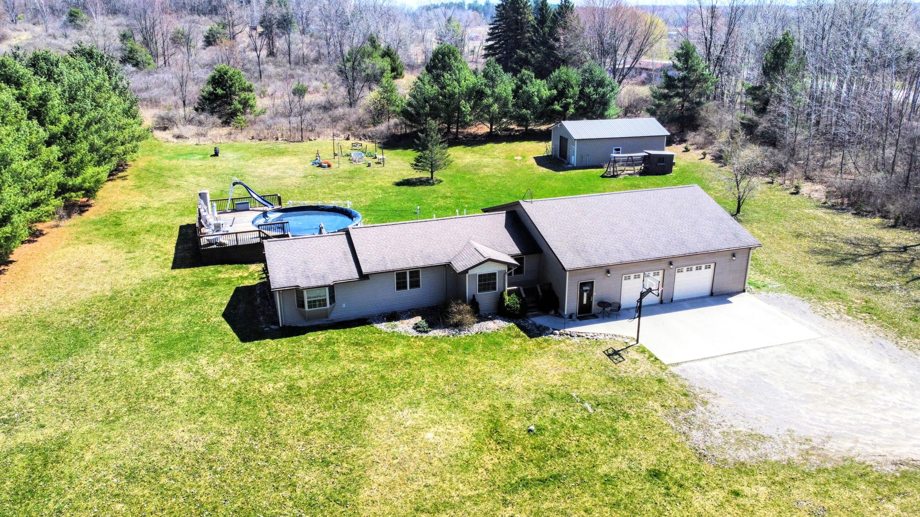 2933 South Sherman Road Remus, MI 49340 - Photo 1 of 31 Aerial 2