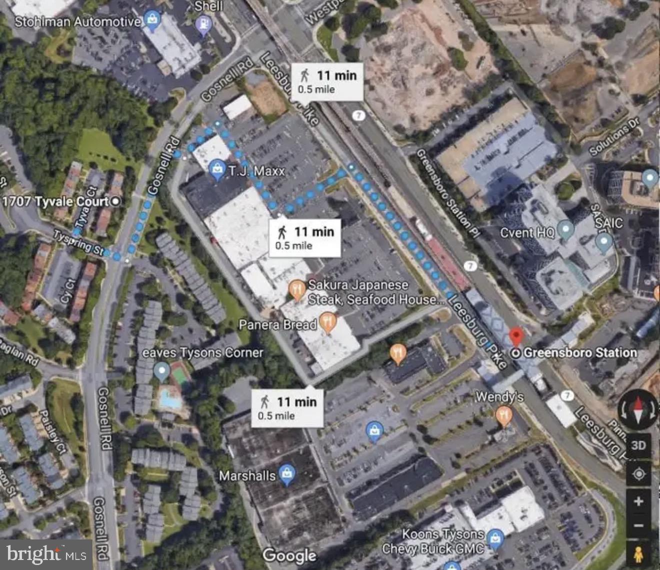 1707 Tyvale Court Vienna, VA 22182 - Photo 27 of 28 a city view with tall buildings