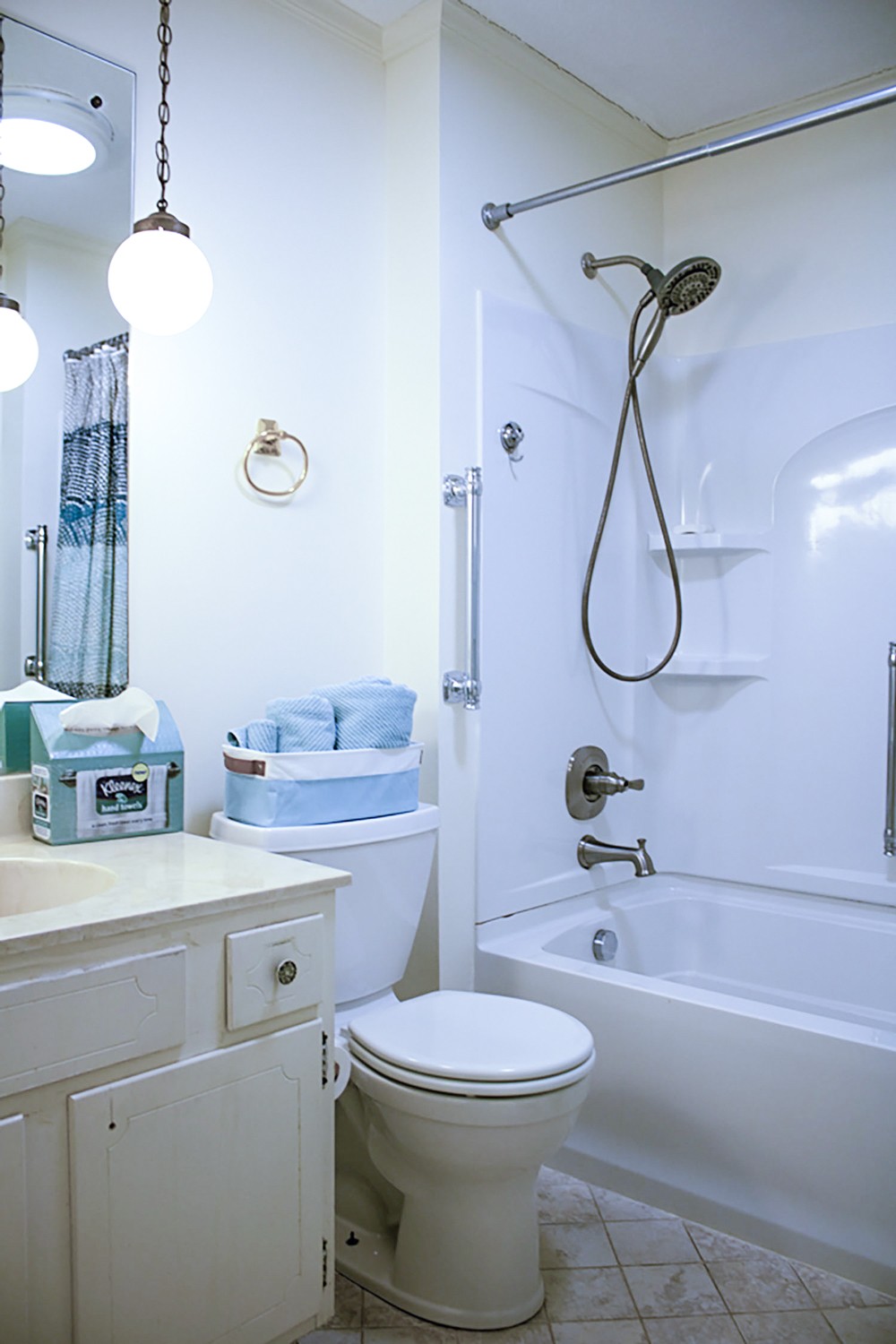 1434 Pine Springs Road Knoxville, TN 37922 - Photo 39 of 53 a bathroom with a granite countertop sink a toilet and shower