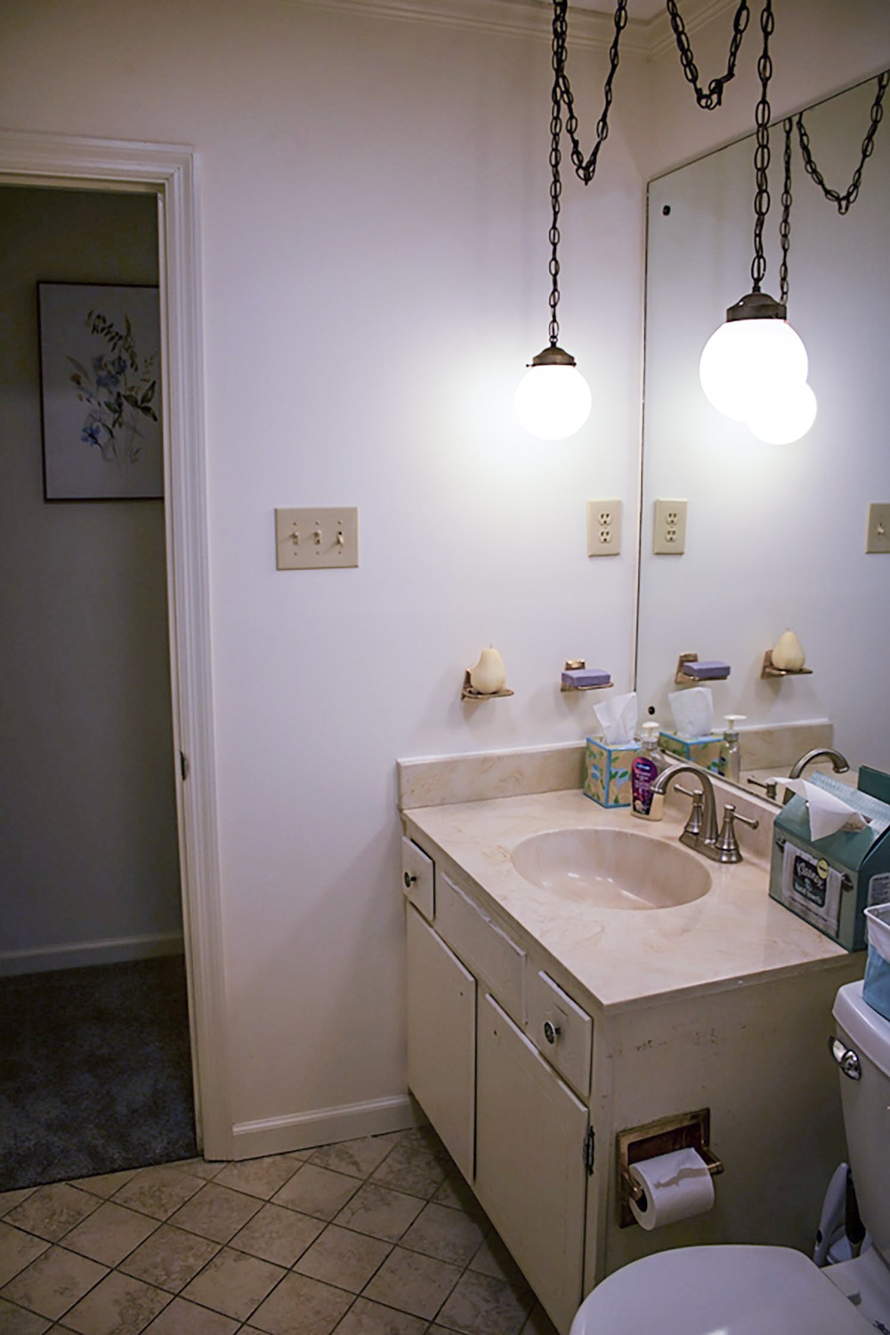 1434 Pine Springs Road Knoxville, TN 37922 - Photo 40 of 53 a bathroom with a sink a vanity and mirror