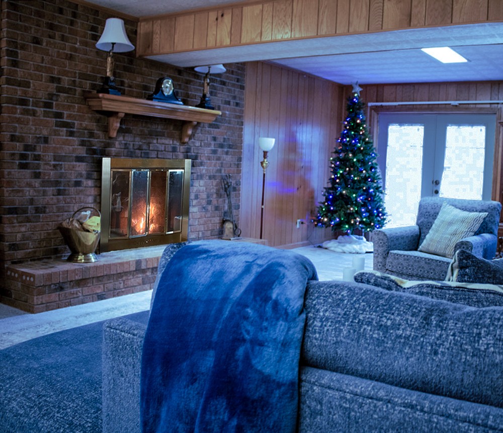 1434 Pine Springs Road Knoxville, TN 37922 - Photo 47 of 53 a living room with furniture and a fireplace