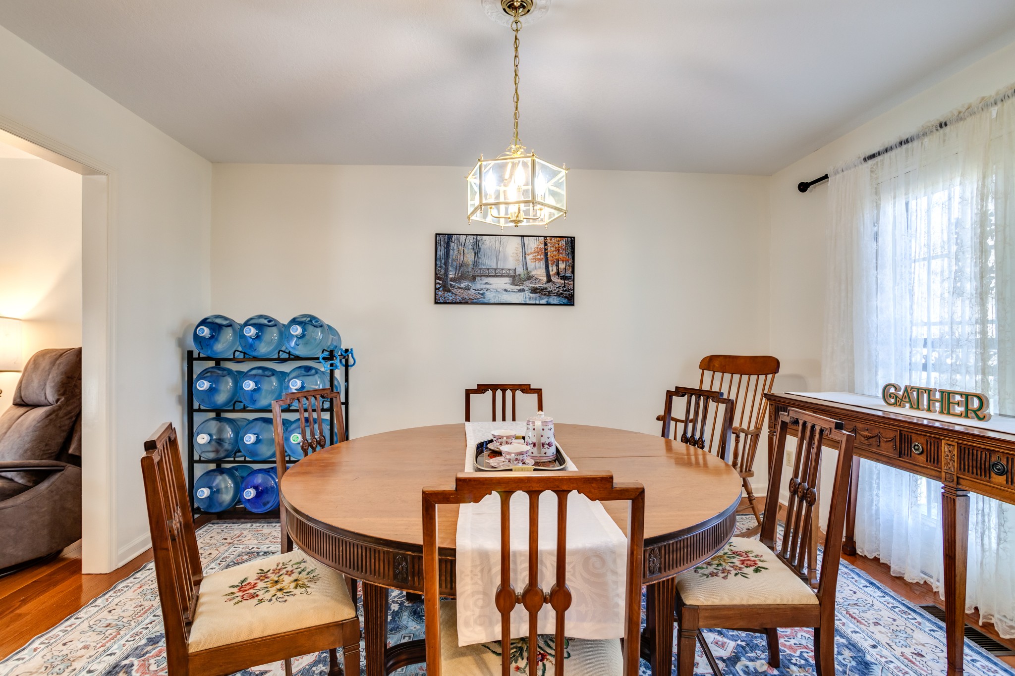 1434 Pine Springs Road Knoxville, TN 37922 - Photo 10 of 53 a view of a dining room with furniture window and wooden floor