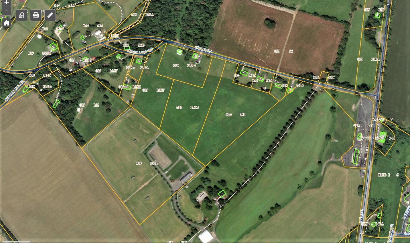 an aerial view of a residential houses