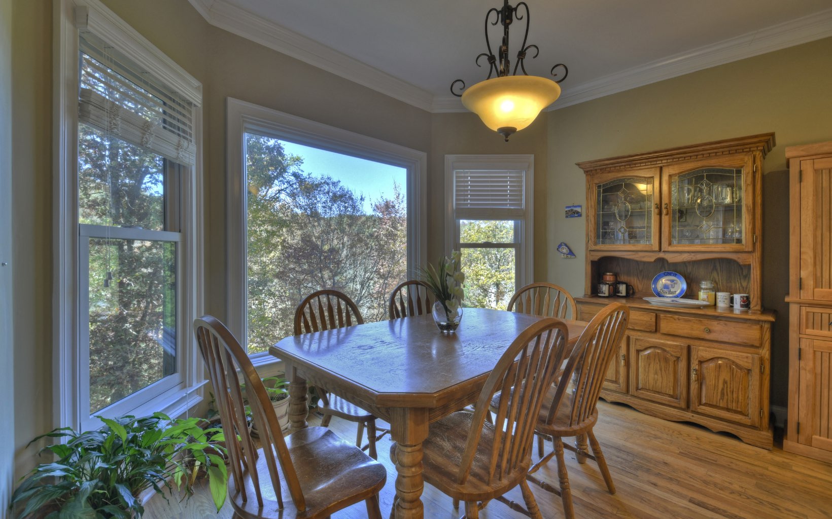 159 Meadowlark Lane Blue Ridge, GA 30513 - Photo 11 of 54 a view of a dining room with furniture window and outside view