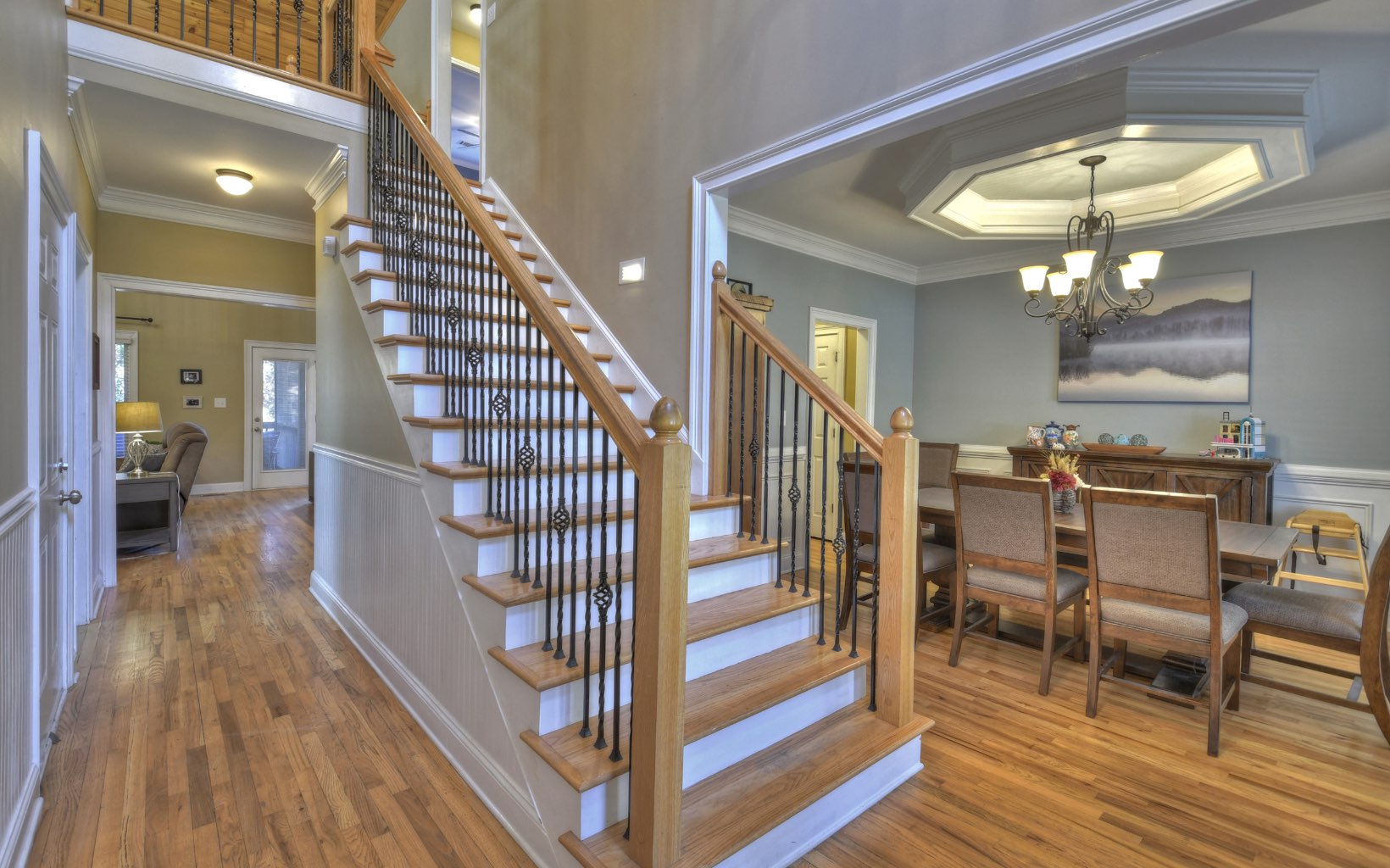 159 Meadowlark Lane Blue Ridge, GA 30513 - Photo 23 of 54 a view of entryway and hall with wooden floor