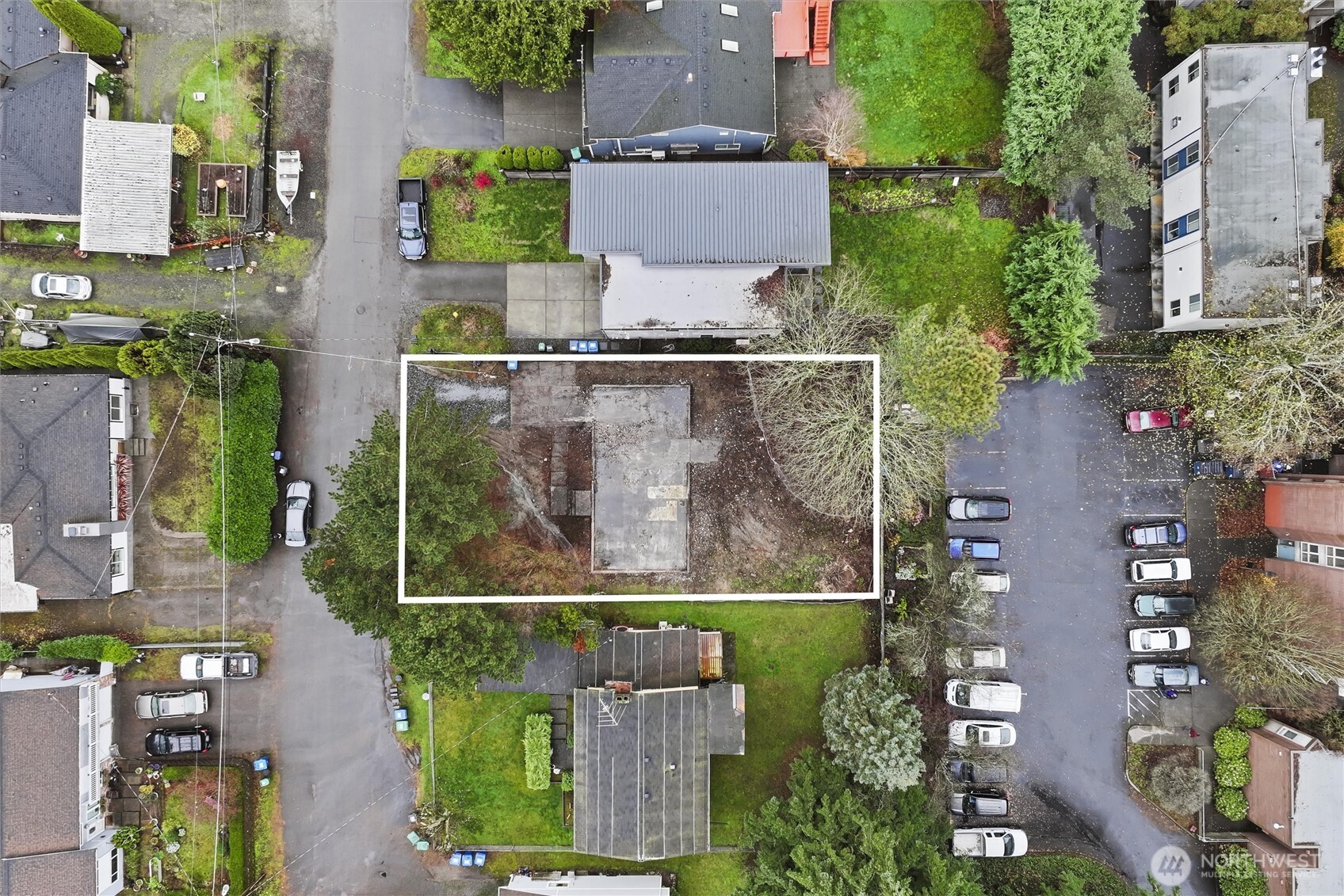 14324 Fremont Avenue North Seattle, WA 98133 - Photo 9 of 10 an aerial view of waterside residential houses