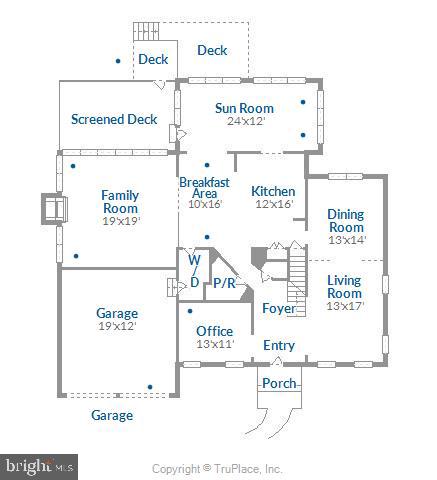 18267 Wickham Road Olney, MD 20832 - Photo 105 of 107 Main Level Floor Plan