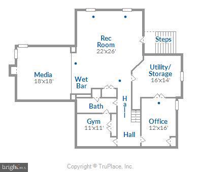 18267 Wickham Road Olney, MD 20832 - Photo 107 of 107 Lower Level Floor Plan