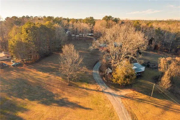 a backyard of a house