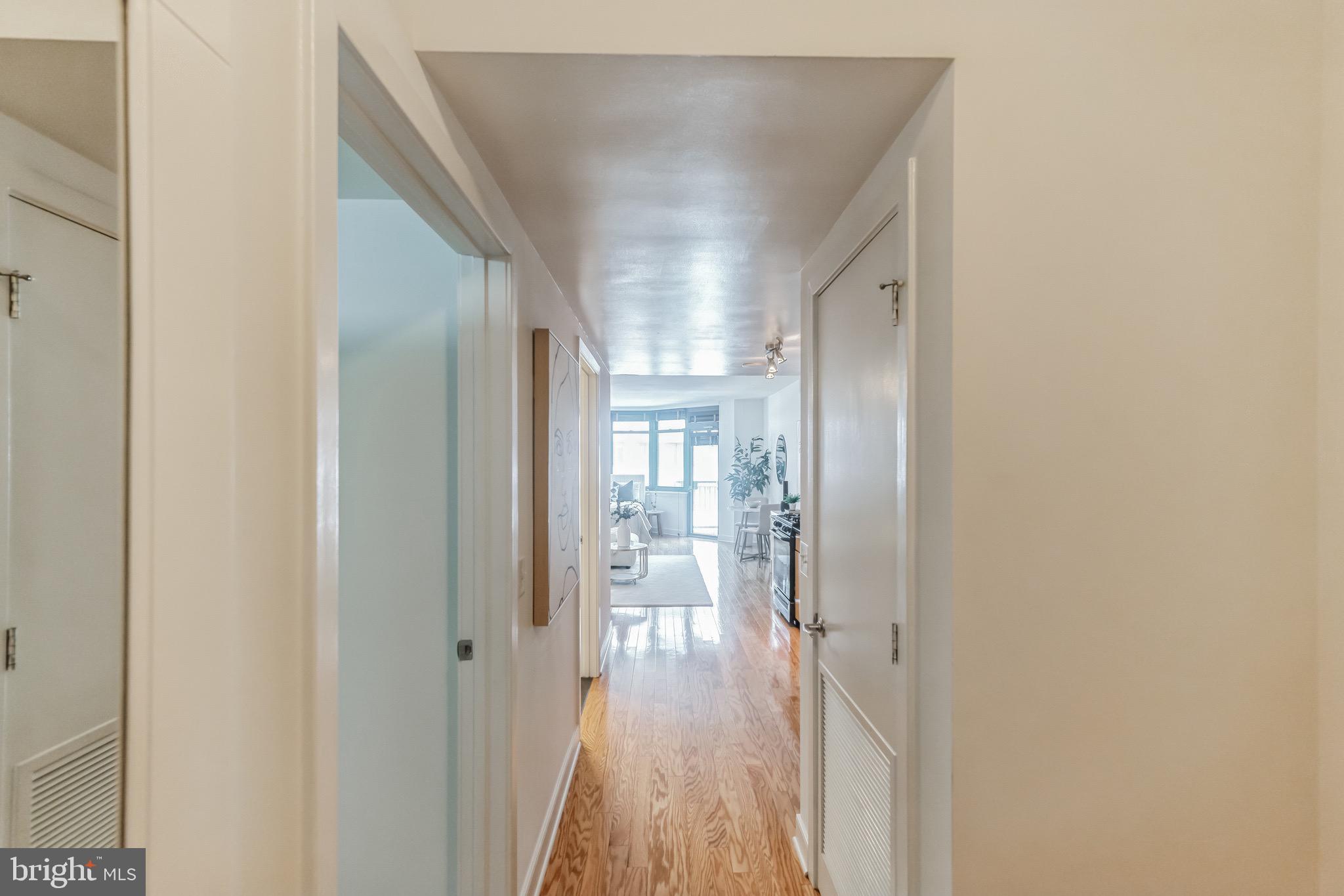 1117 10th Street Northwest, Unit 607 Washington, DC 20001 - Photo 13 of 20 a view of hallway with wooden floor