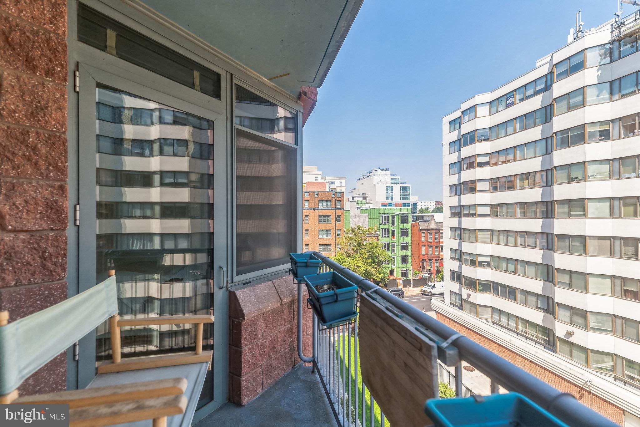 1117 10th Street Northwest, Unit 607 Washington, DC 20001 - Photo 2 of 20 a view of a building from balcony