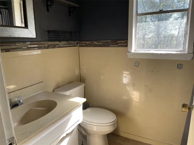 a bathroom with a sink and a toilet