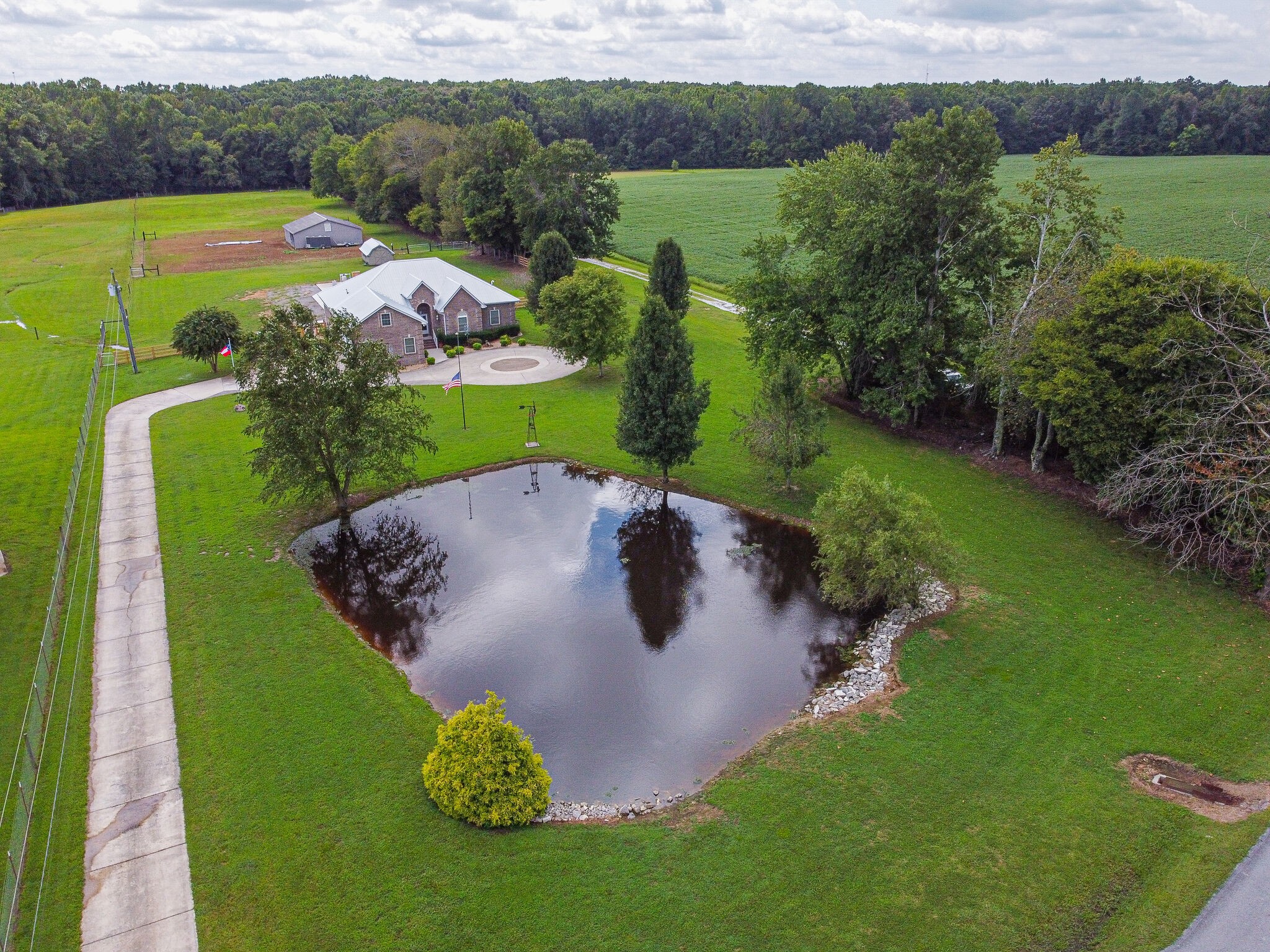 481 Matts Hollow Road Manchester, TN 37355 - Photo 6 of 42 an aerial view of a house with outdoor space swimming pool